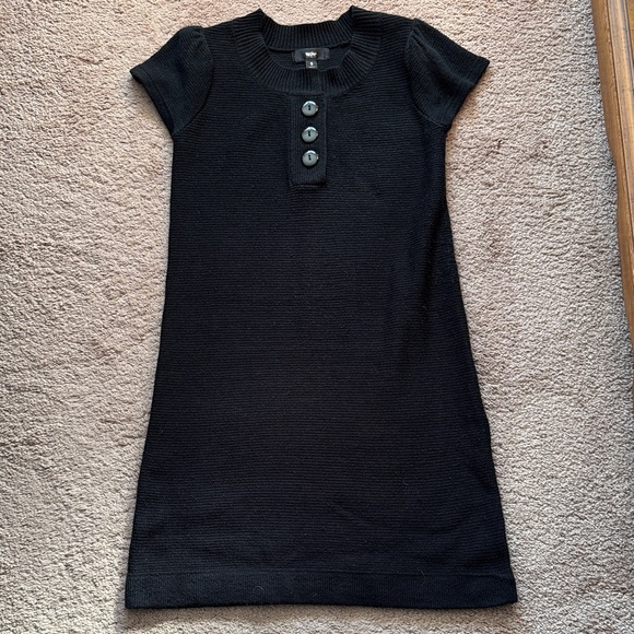 Mossimo Supply Co. Dresses & Skirts - Mossimo Supply Co. Women’s Black Button-Front Knit Sweater Dress. Size Small